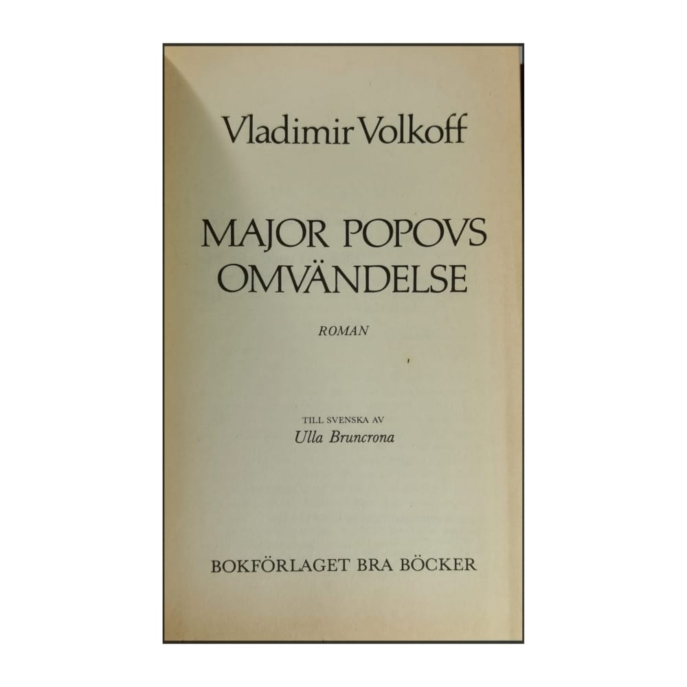 Vladimir Volkoff: Major Popovs Omvändelse