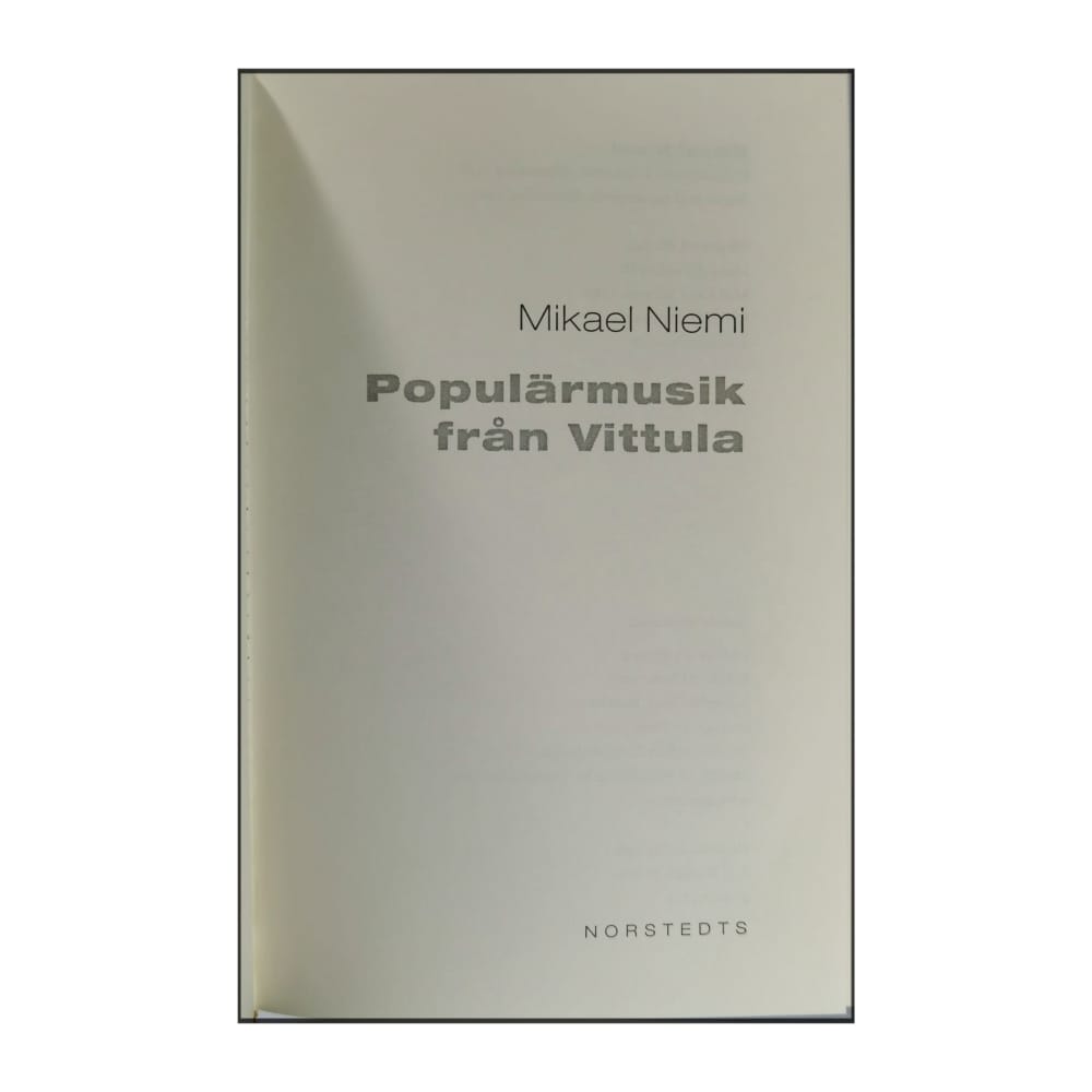 Mikael Niemi: Populärmusik Från Vittula