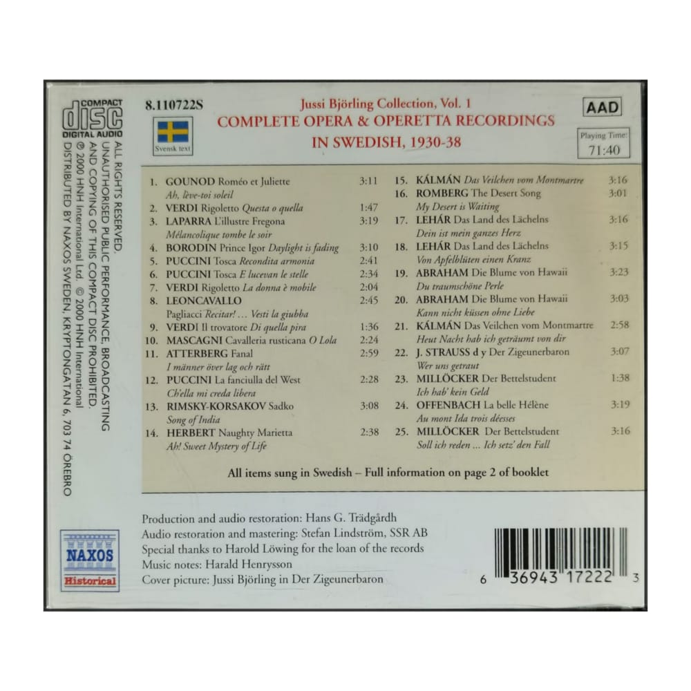 Jussi Björling Collection V1