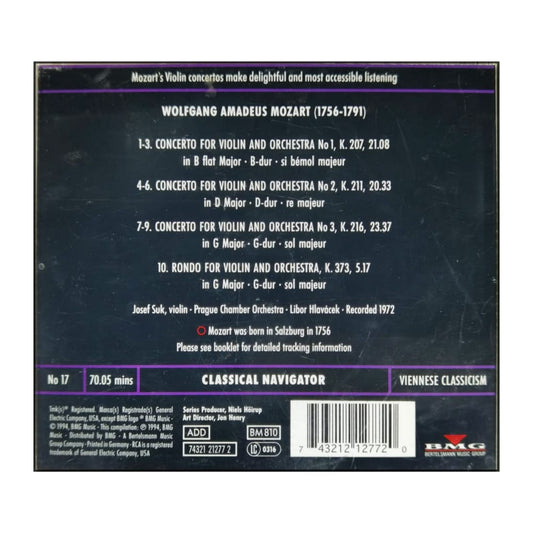 Wolfgang Amadeus Mozart: Violin Concertos Nos 1-3