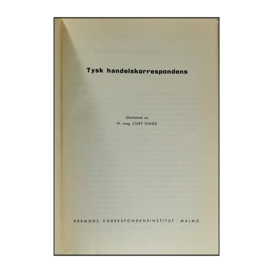 Tysk Handelskorrespondens