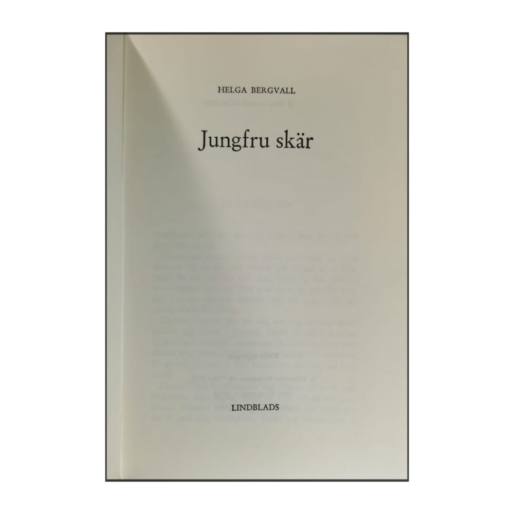 Helga Bergvall: Jungfru Skär