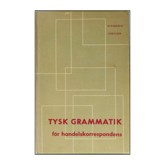 Tysk Grammatik För Handelskorrespondens