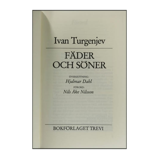 Ivan Turgene: Fäder Och Söner