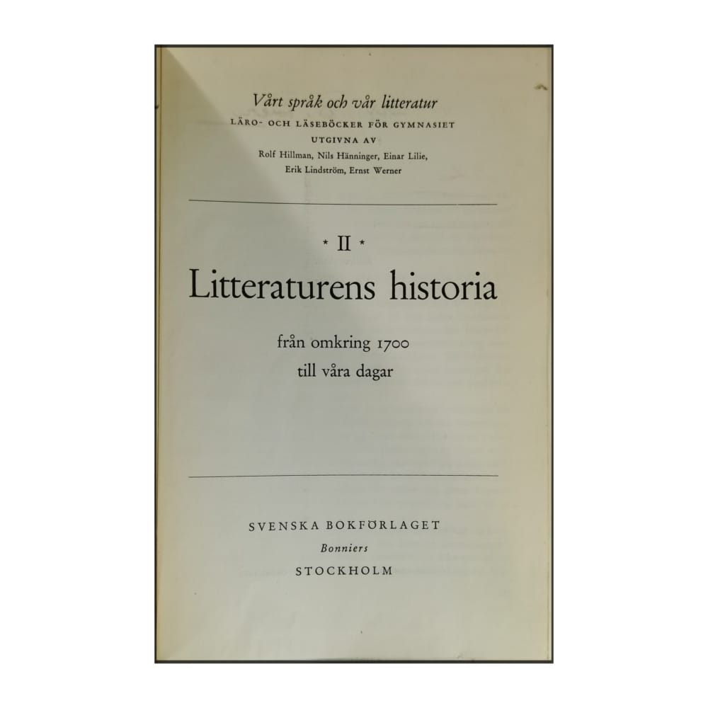 Vårt Språk Och Vår Litteratur 2