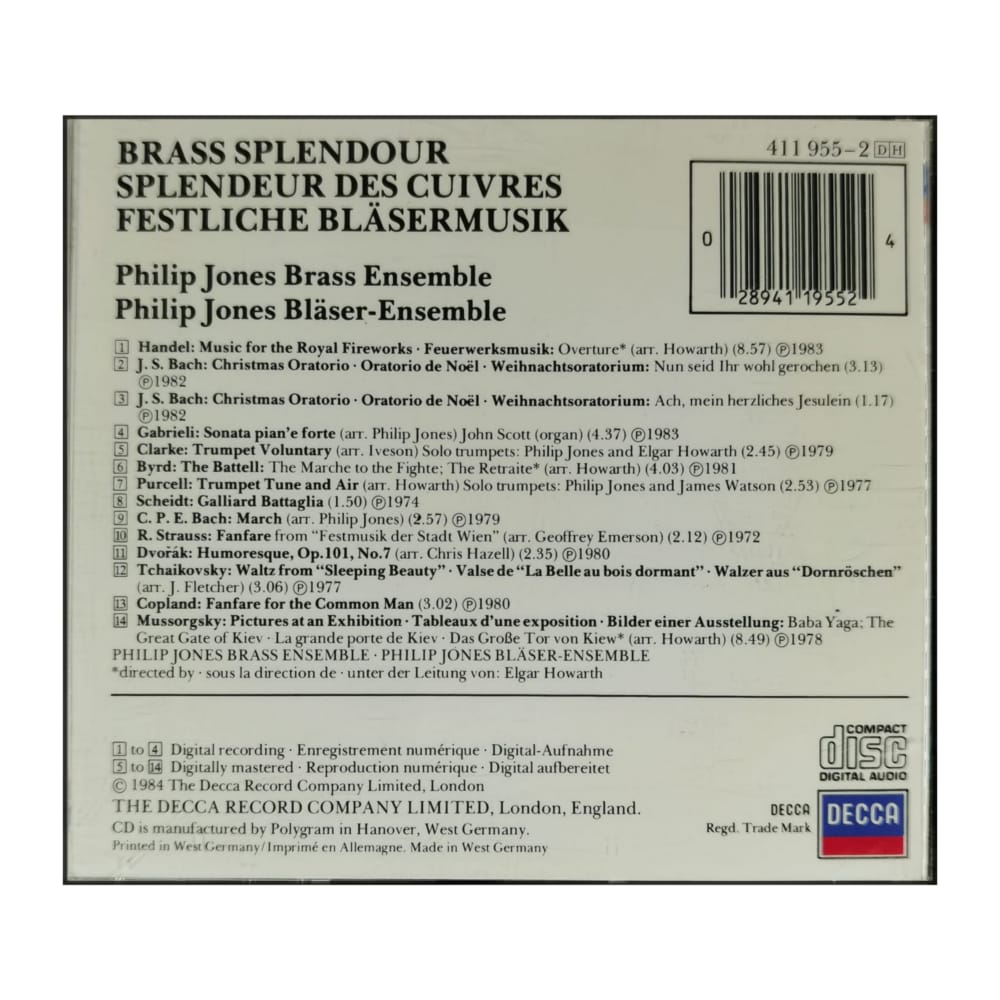 Philip Jones Brass Ensemble: Brass Splendour