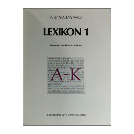 Vetenskapens Värld: Lexikon 1 A-K