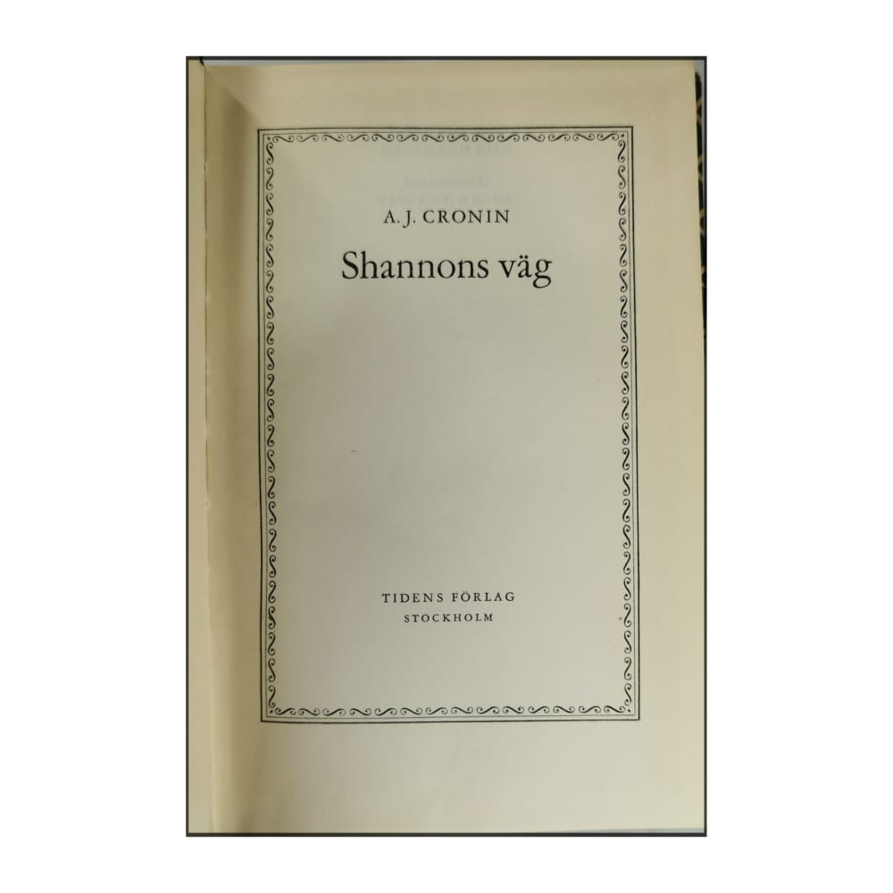 A.J. Cronin: Shannons Väg