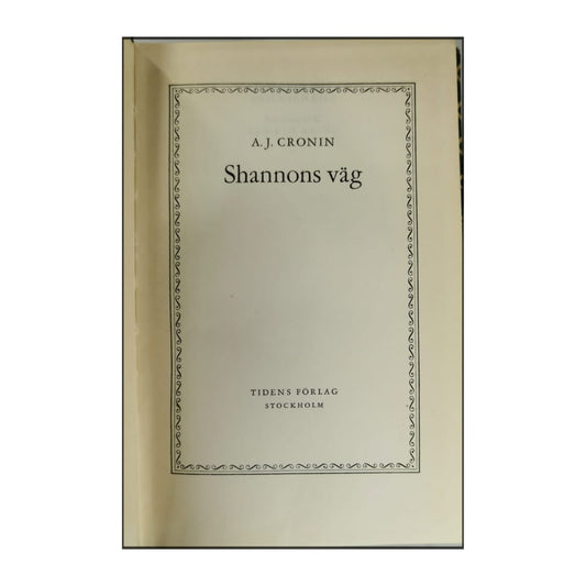A.J. Cronin: Shannons Väg
