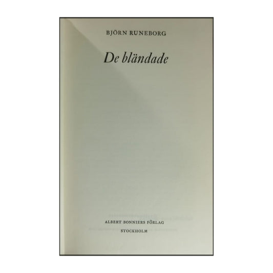 Björn Runeborg: De Bländade