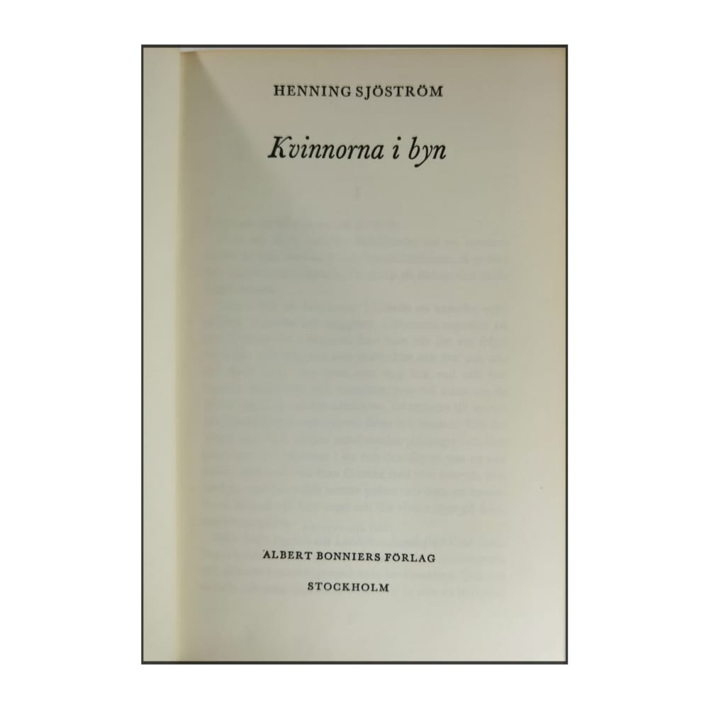 Henning Sjöström: Kvinnorna I Byn