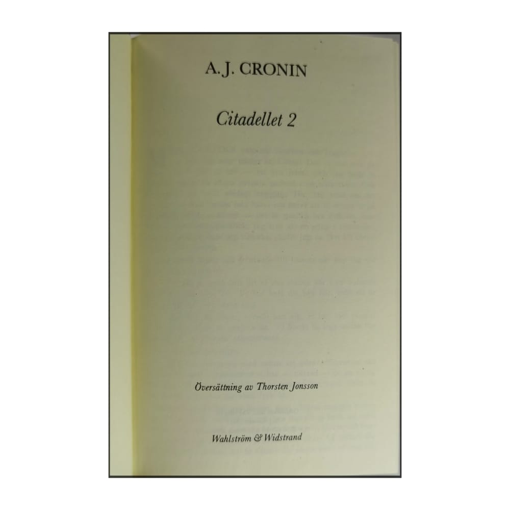 A.J. Cronin: Citadellet 2