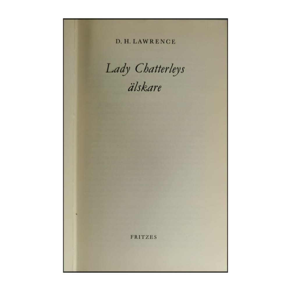 D.H. Lawrence: Lady Chatterleys Älskare