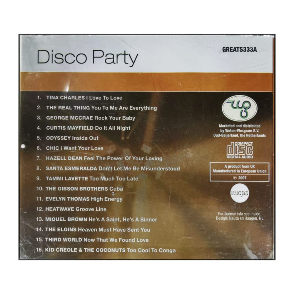 Disco Party High Energy Disco Greats
