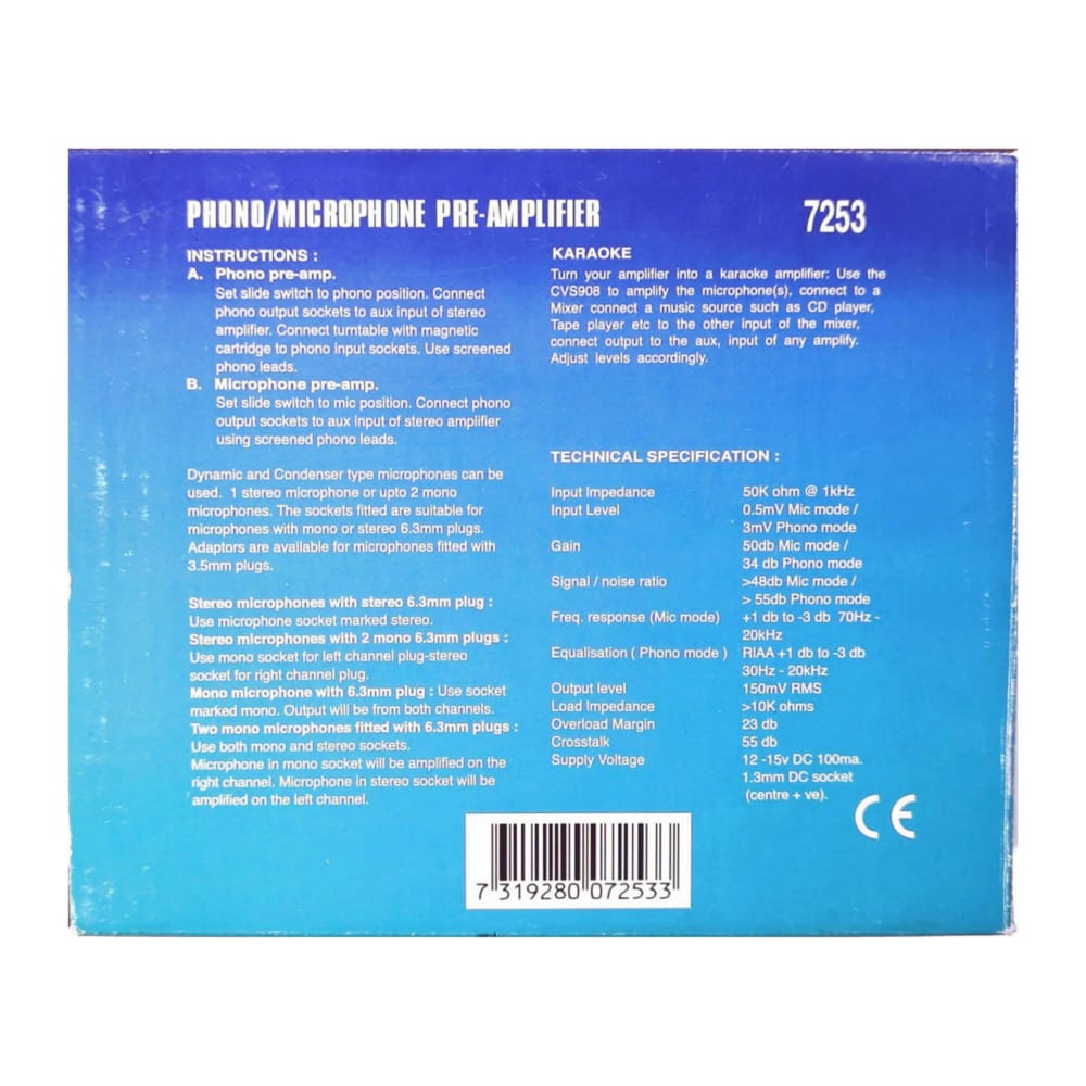 Phono Microphone Pre Amplifier