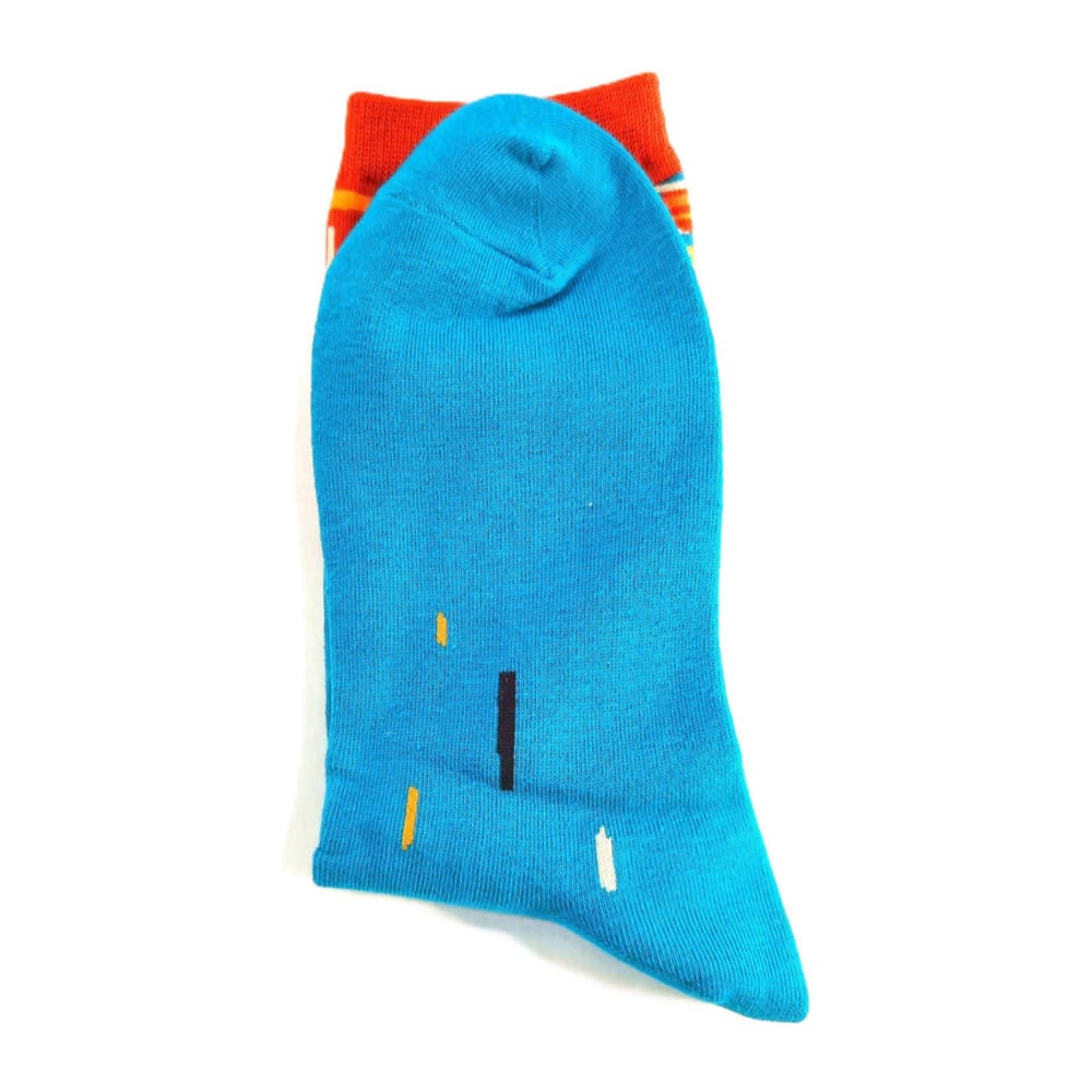 The Scream (M-L) (Blue) Socks