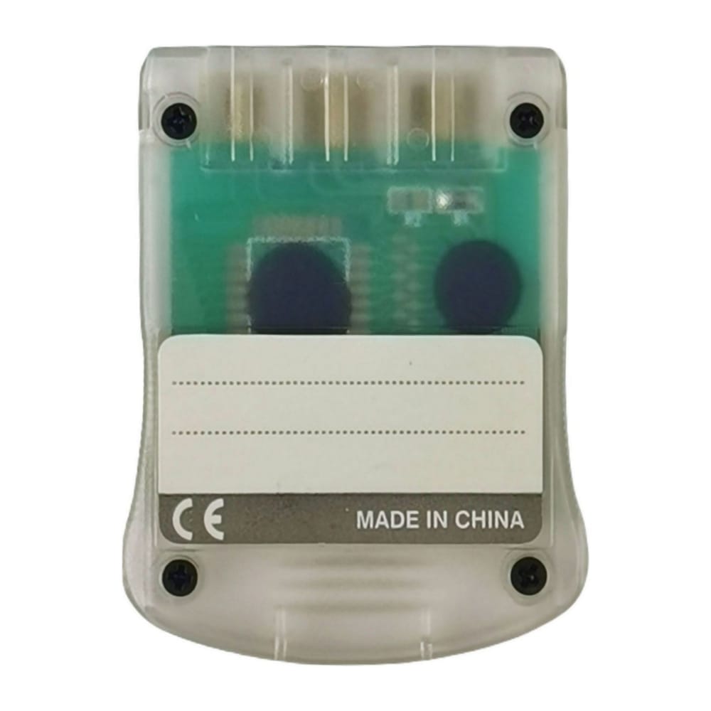 Playstation 1: Memory Card (1Mb) (Transparent) Ps1 Joyteck
