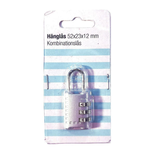 Lock Hänglås Kombinationslås (52X23X12Mm)