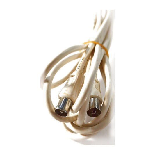 Rf 75 Ohm (M) To (F) (5M) (White)