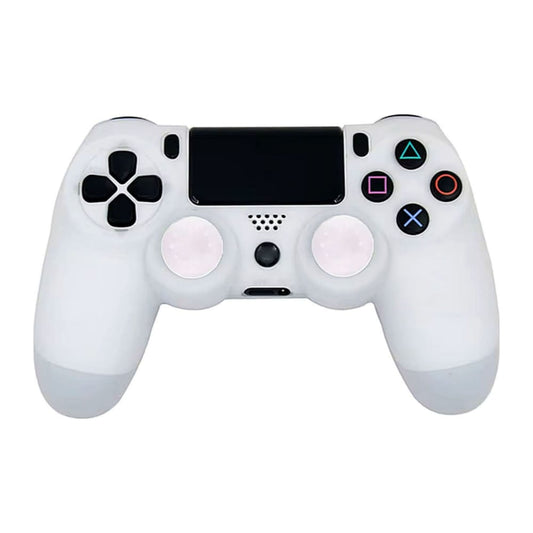 Playstation 4: Controller Silicone + Thumb Grips (White) Ps4