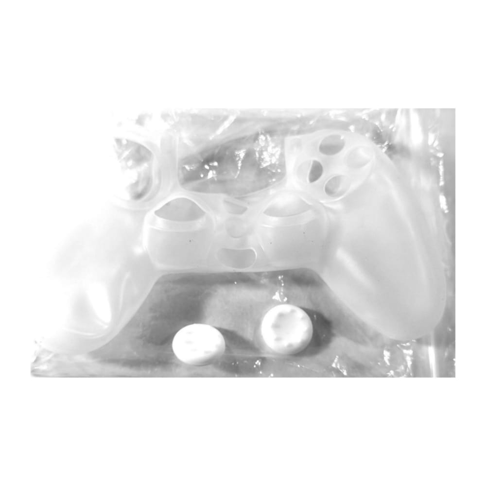 Playstation 4: Controller Silicone + Thumb Grips (White) Ps4