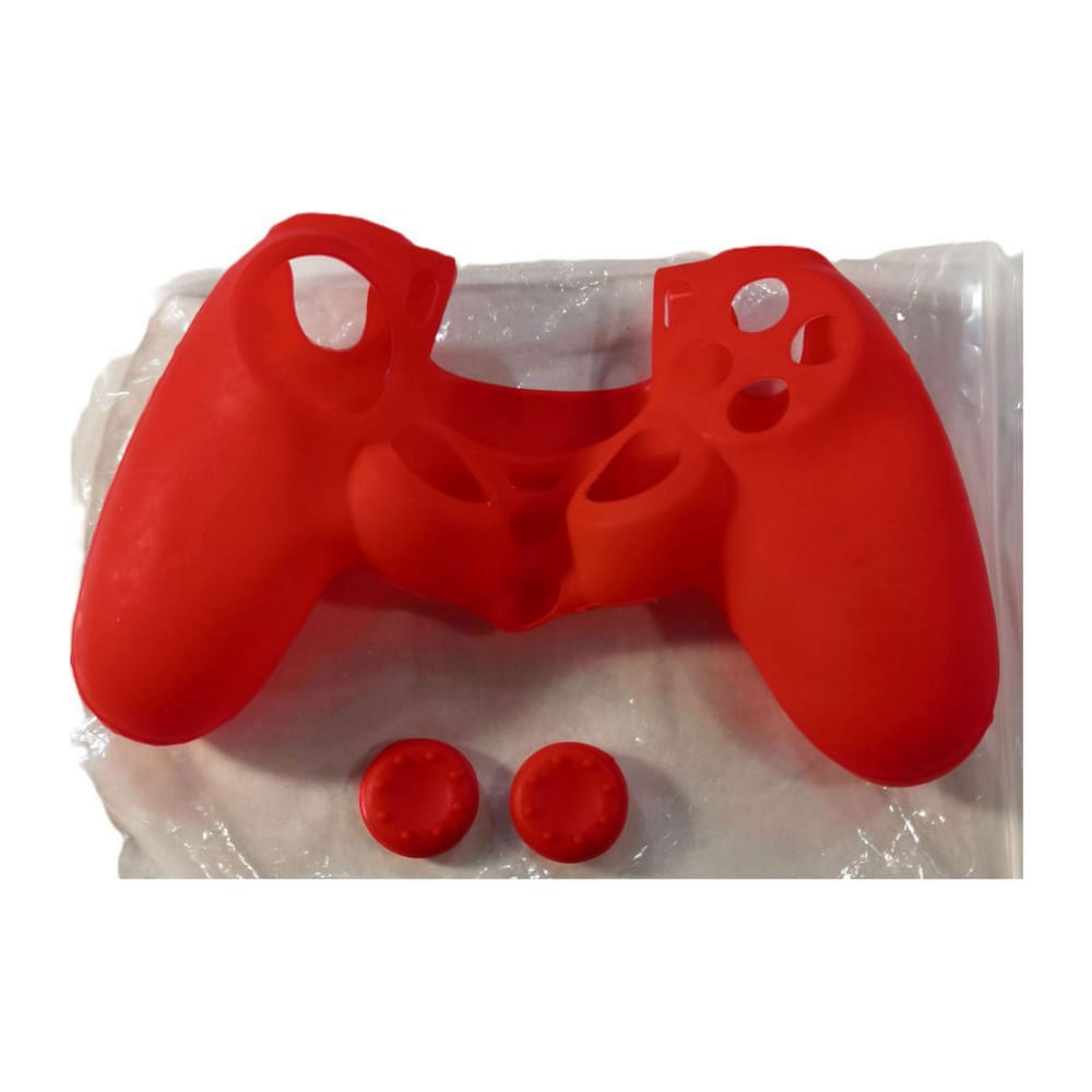 Playstation 4: Controller Silicone + Thumb Grips (Red) Ps4