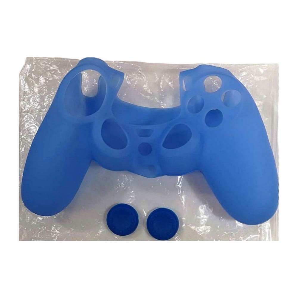 Playstation 4: Controller Silicone + Thumb Grips (Blue) Ps4