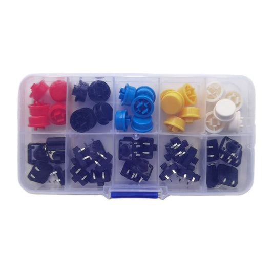 Buttons Switch (25Pcs) + Caps (25Pcs)