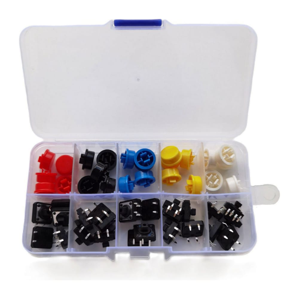Buttons Switch (25Pcs) + Caps (25Pcs)