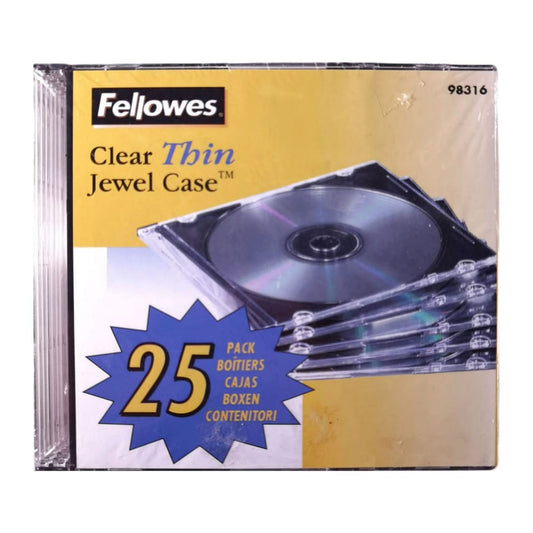 Disc Case - Flower Clear Thin Jewel Case (25Pcs)