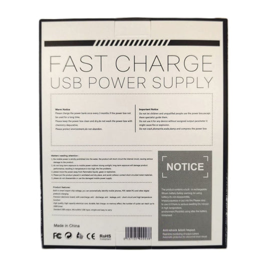 Power Bank - Usb Power Supply (Black)