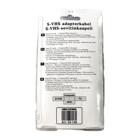 S-Video To Rca 1 (10M) (Black)