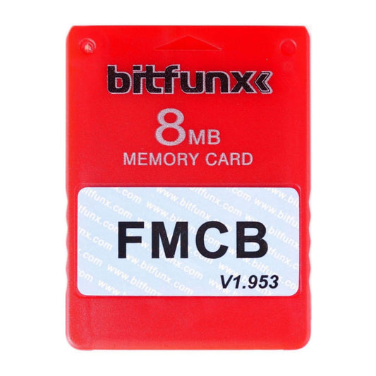 Playstation 2: Memory Card (8Mb) Fmcb V1.953 (Red) Ps2