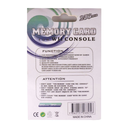 Nintendo Wii: Memory Card (256Mb) (Red Transparent)