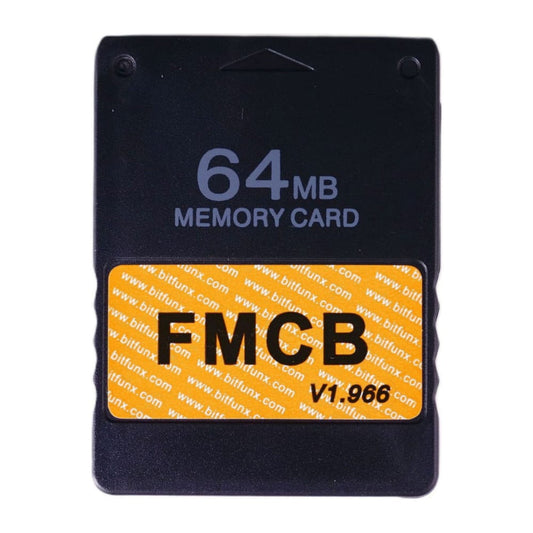 Playstation 2: Memory Card (64Mb) Fmcb V1.966 (Black) Ps2