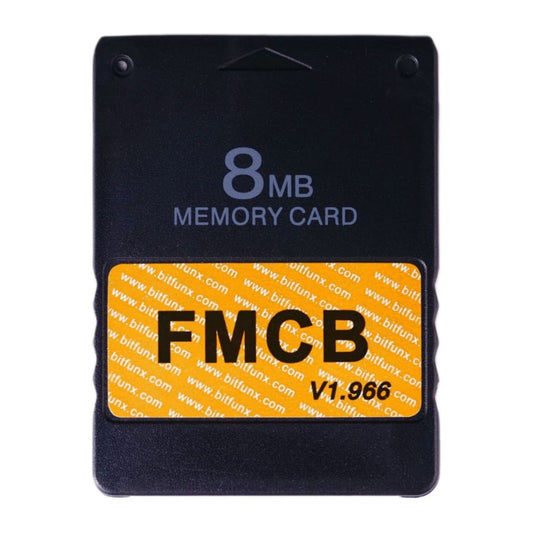 Playstation 2: Memory Card (8Mb) Fmcb V1.966 (Black) Ps2