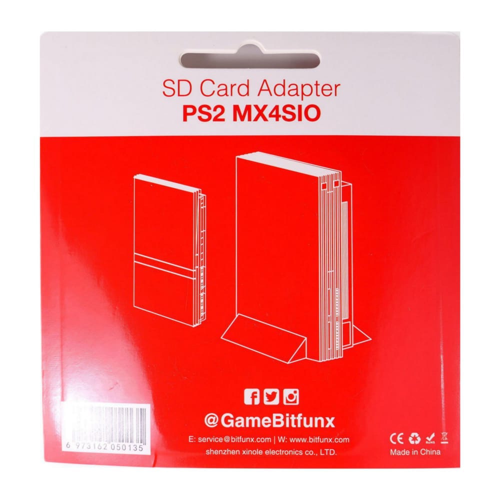 Playstation 2: Memory Card Sd Adapter (White Transparent)