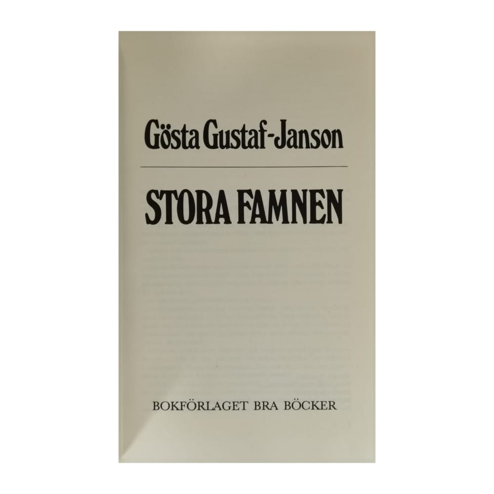 Gösta Gustaf-Janson: Stora Famnen