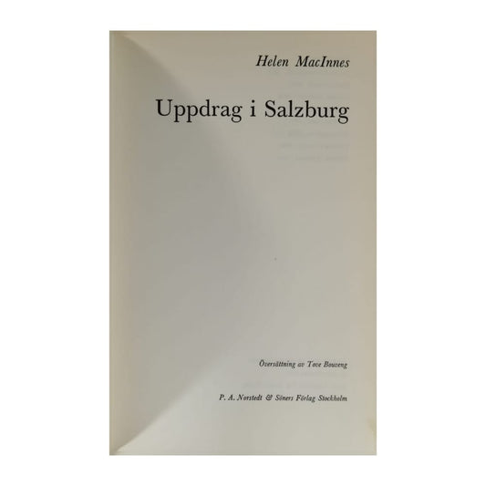 Helen Macinnes: Uppdrag I Salzburg