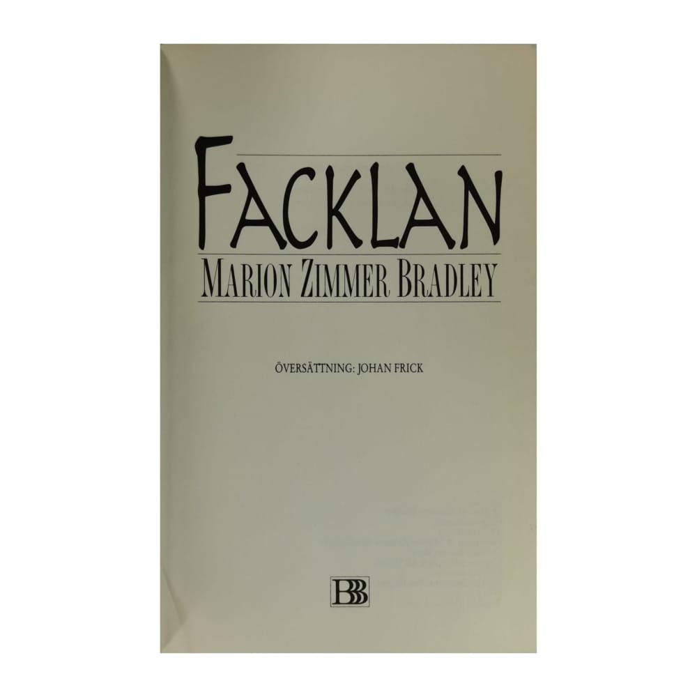 Marion Zimmer Bradley: Facklan