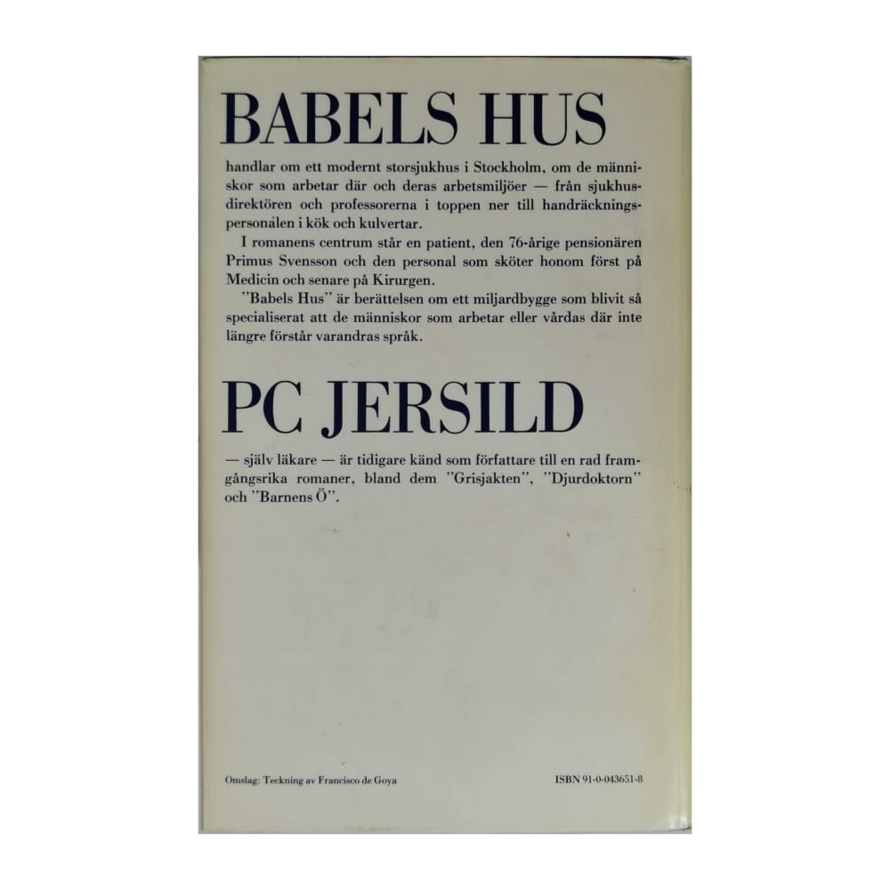 Pc Jersild: Babels Hus