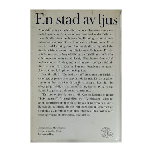 Kerstin Ekman: En Stad Av Ljus