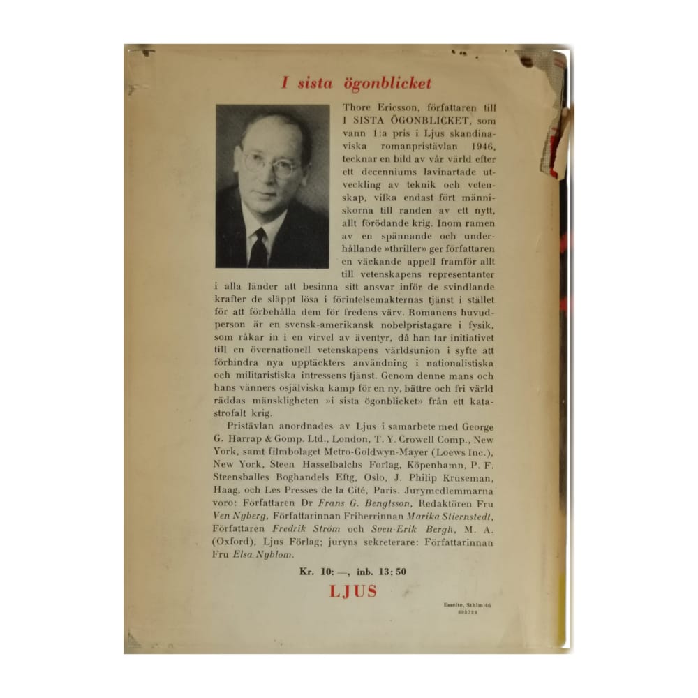 Thore Ericsson: I Sista Ögonblicket