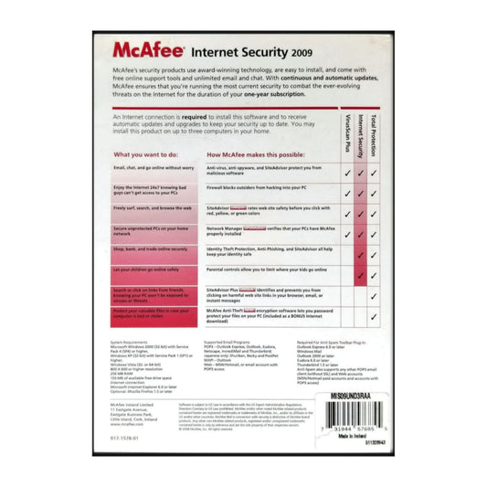 Mcafee Internet Security 2009