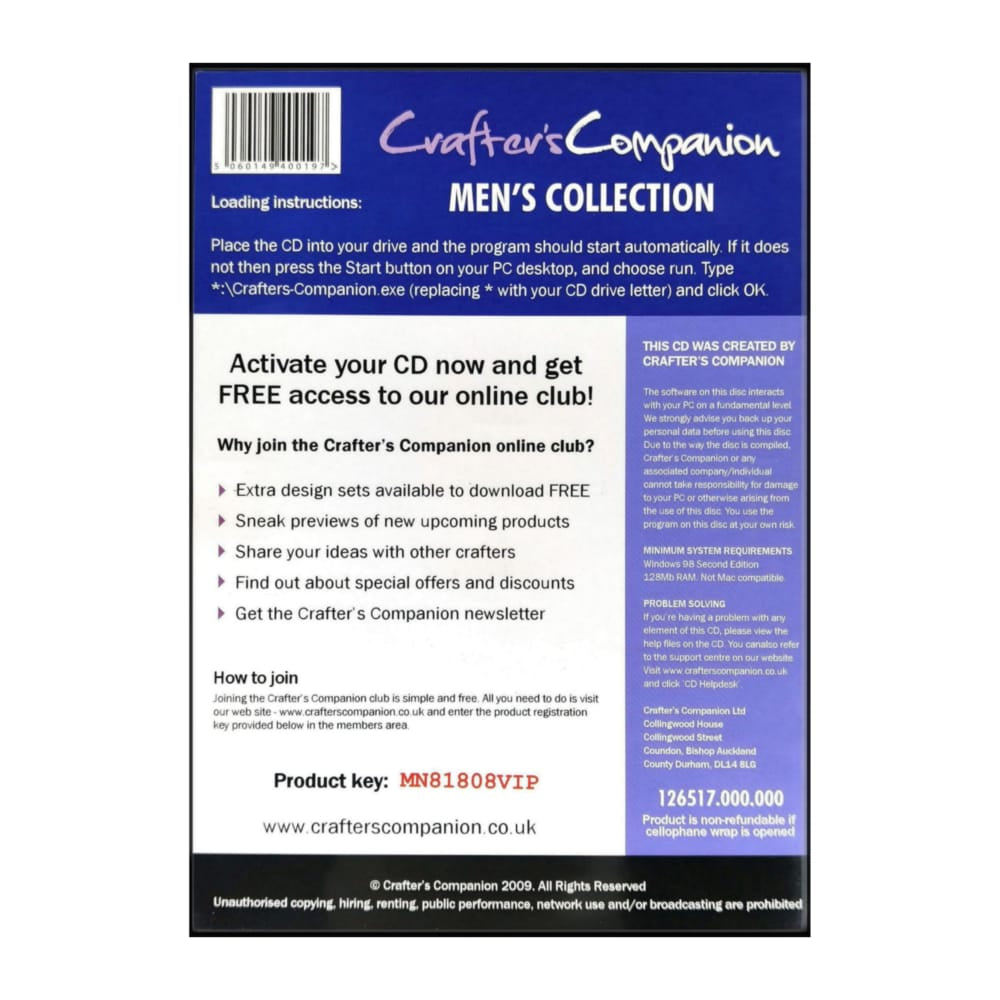 Crafter'S Companion: Men'S Collection