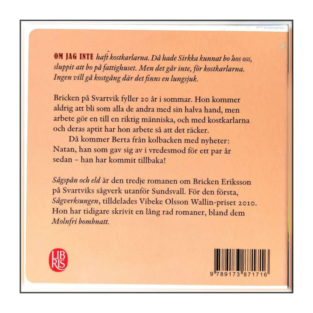 Vibeke Olsson: Sågspån Och Eld