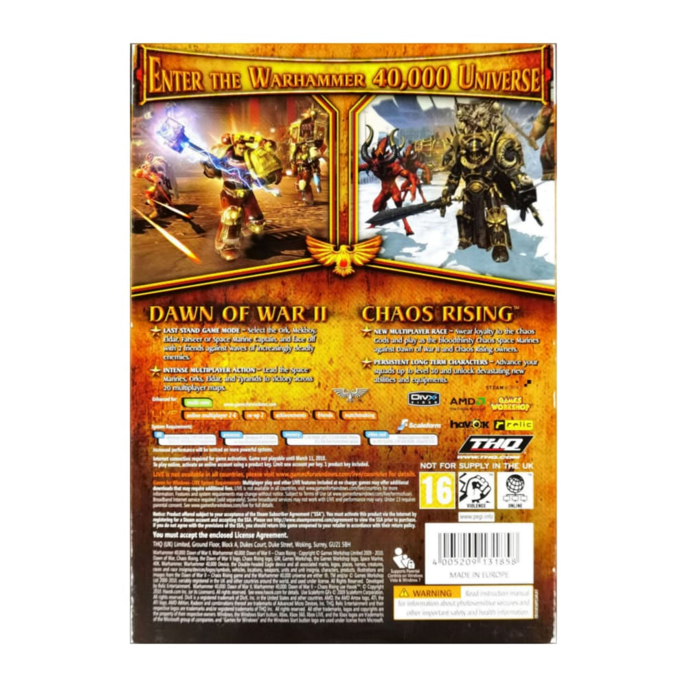 Warhammer 40000: Dawn Of War + Chaos Rising
