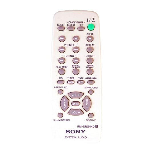 Sony Rm-Srg440 System Audio