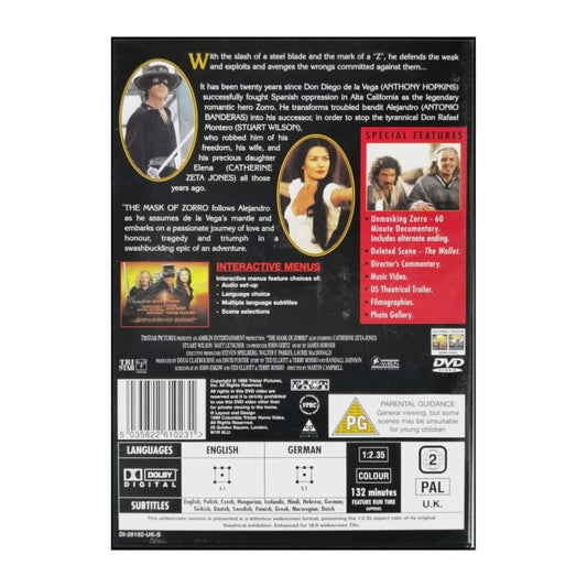 Zorro: The Mask Of Zorro