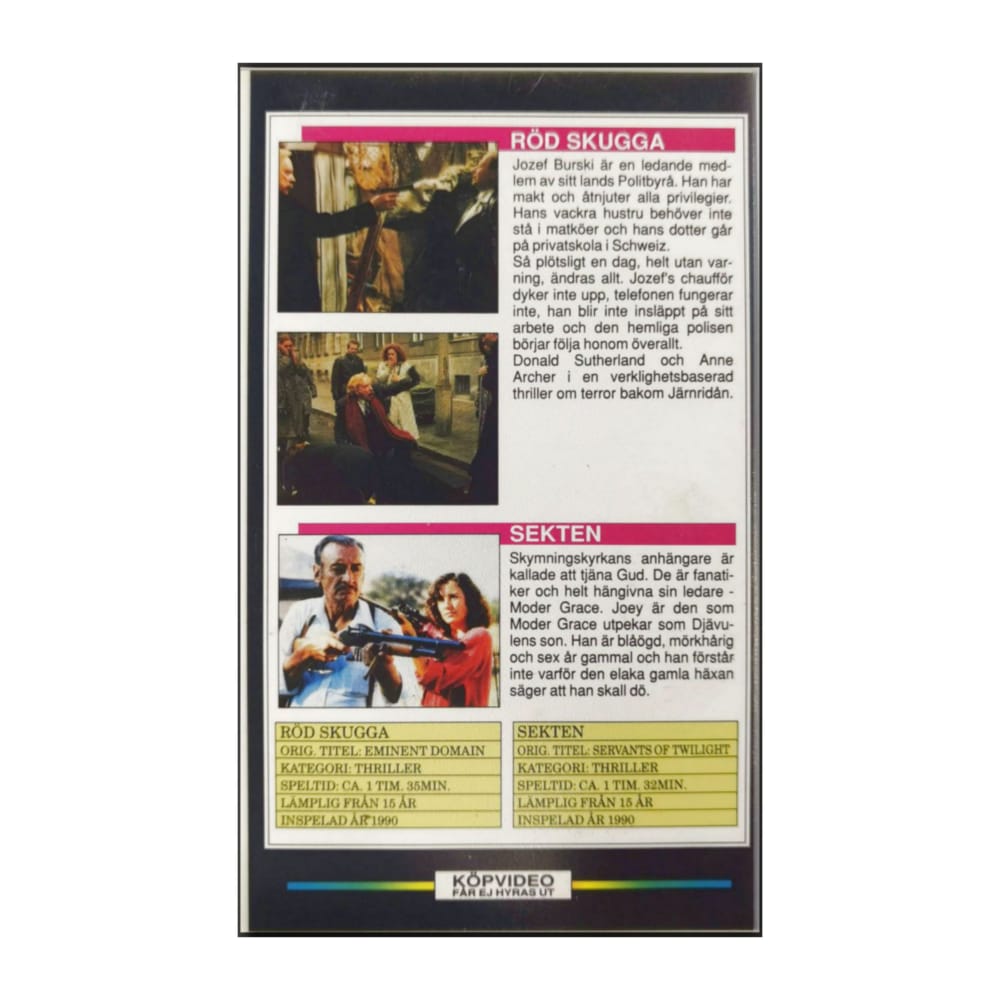 Favoritfilm 735: Röd Skugga + Sekten